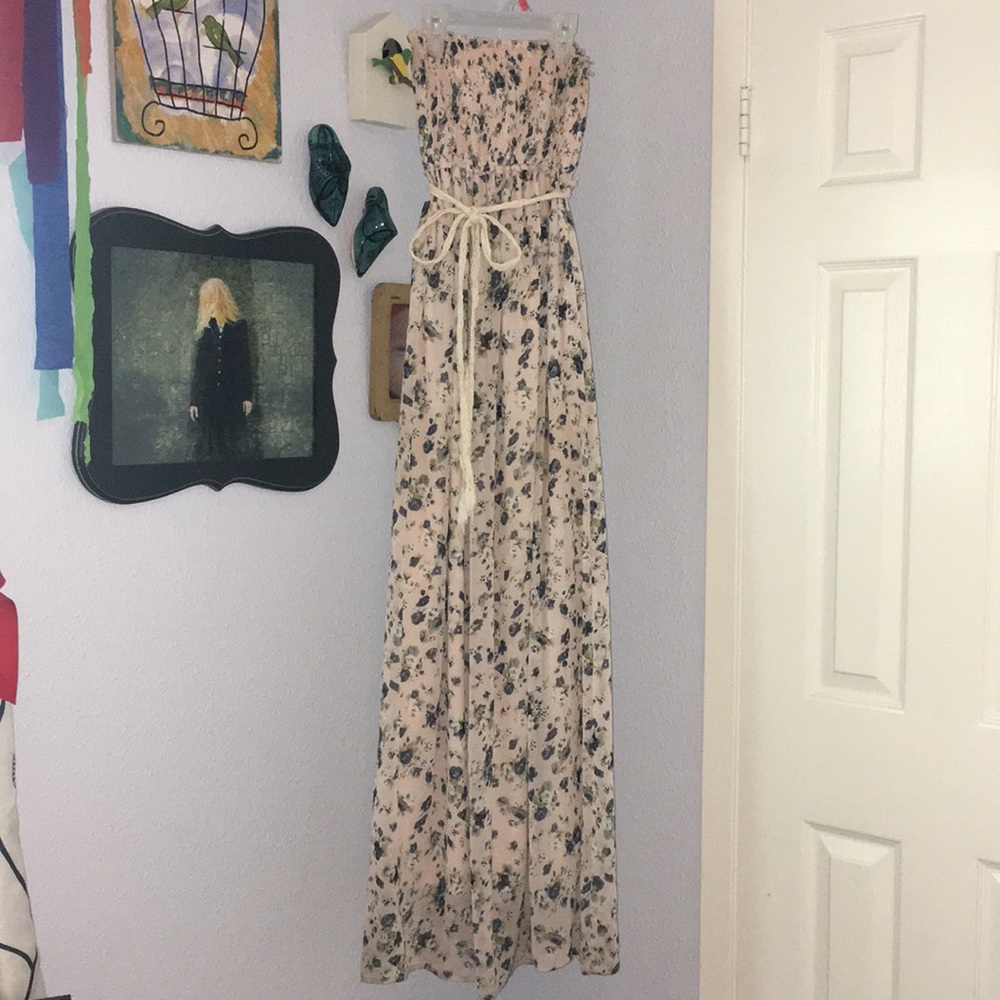 Floral print long dress